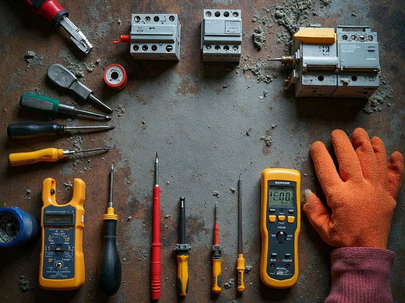 Professionelles Elektriker-Werkzeug für den Notdienst in Windsbach